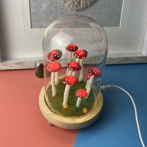 Lovely Red Mushroom Colored Night Light