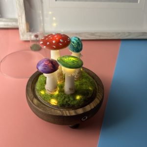 Colorful Mushroom Lights Glowing Home Decor