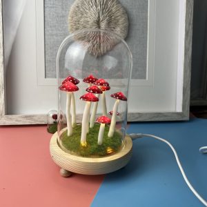 Lovely Red Mushroom Colored Night Light