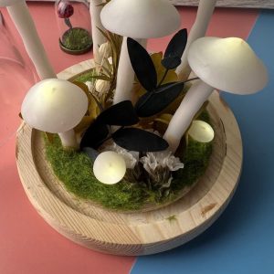 Natural White Mushroom Lights Unique Table Lamp Wedding Favors