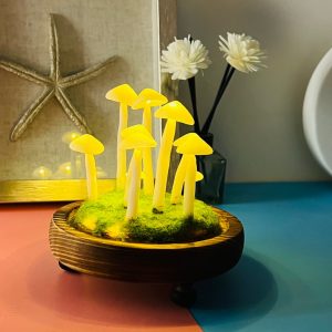 Cute Yellow Mushroom Night Light Sleep