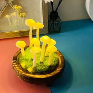 Cute Yellow Mushroom Night Light Sleep