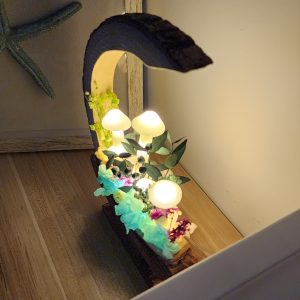 Moon & Dried Flower Decorative Lamp