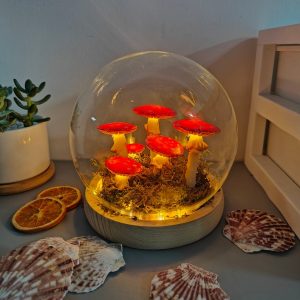 Forest Five Red Mushrooms Lamp