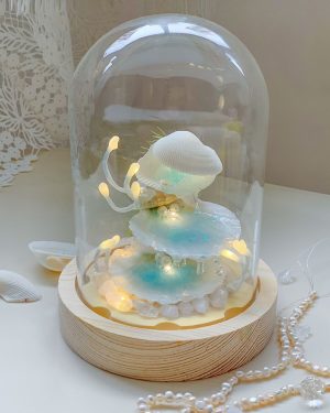 Sea Clam Pearl Night Light Dreamy Shell & Pearl