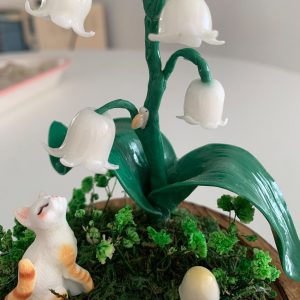 Lily of the Valley Night Light Cat & Flower Lights Wild Mushroom Lamp