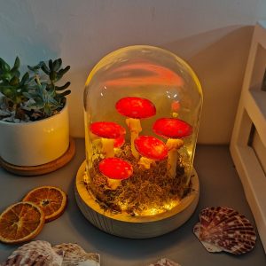 Forest Five Red Mushrooms Lamp