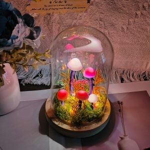 Dried Flower Mushroom Fairy Night Light