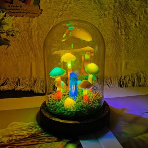 Elegant Crystal Colorful Mushroom Lamp