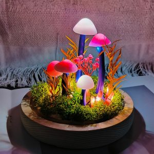 Dried Flower Mushroom Fairy Night Light