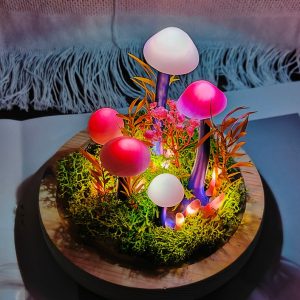 Dried Flower Mushroom Fairy Night Light