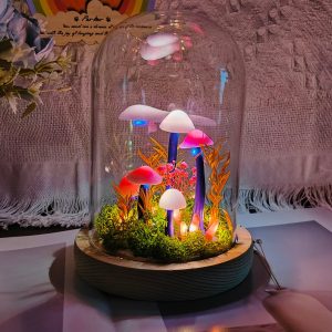 Dried Flower Mushroom Fairy Night Light