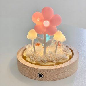 Cute Sunflower Night Lamp & Mushroom Night Light