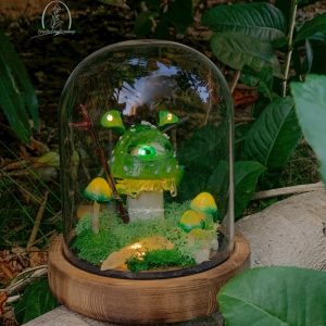 Green Poisonous Mushroom Lamp Vintage Night Light