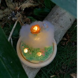 Rose Night Light Cat & Birth Flower Lamp