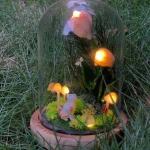 Tulip lamp Mushroom Lamp Cute Cat & Birth Flower Lamp