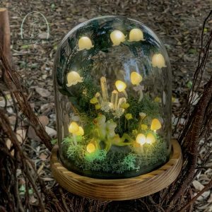 Lily of the Valley Lamp, Cute Frog & Mushroom Night Light