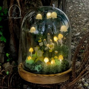 Lily of the Valley Lamp, Cute Frog & Mushroom Night Light