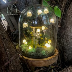 Lily of the Valley Lamp, Cute Frog & Mushroom Night Light