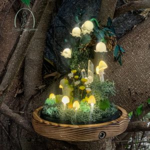 Lily of the Valley Lamp, Cute Frog & Mushroom Night Light