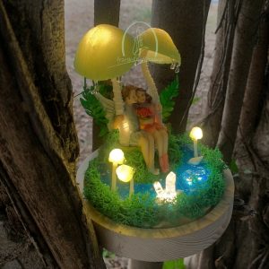 Romantic Fairy Mushroom Lamp Spirit Lovers Pool ( 3 pcs)