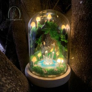 Whimsical Forest & Ocean Mushroom Lamp