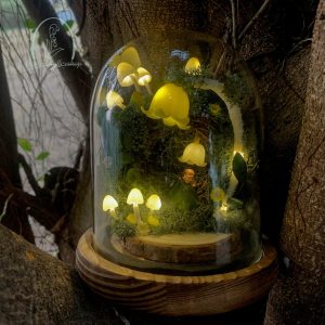 Cute Fairy Night Light Tree Hole with Mushroom Lamp ( 3 pcs)