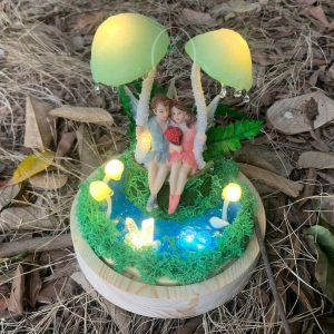 Romantic Fairy Mushroom Lamp Spirit Lovers Pool ( 3 pcs)